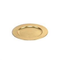 Assiettes en plastique or Ø17cm 10p