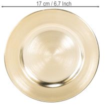 Article Petites assiettes décoratives rondes et brillantes, 17 cm, lot de 6