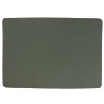 Article Set de table réversible simili cuir vert, gris 4pcs