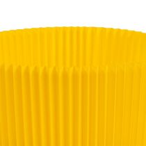 Cache-pots plissés jaunes 10,5 cm 100 p.