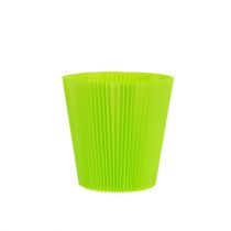 Bords-côtes plissés vert clair 8,5cm 100p