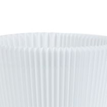 Cache-pots plissés blancs 12,5 cm 100 p.