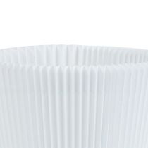Poignets plissés blanc 8.5cm 100p