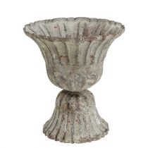 Coupe grise aspect antique Ø12cm H13.5cm