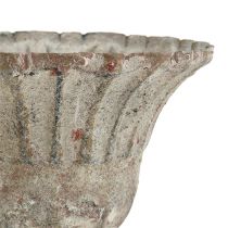 Article Coupe grise aspect antique Ø12cm H13.5cm