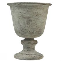 Article Coupe vase coupe métal antique gris/marron Ø18,5cm 21,5cm