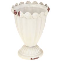 Article Vase coupelle coupelle décorative métal marron crème Ø9cm H13cm