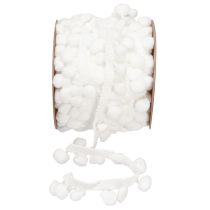 Article Ruban décoratif blanc à pompons 20 mm 15 m