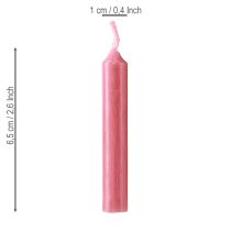 Article Bougies poupées rouges 10 mm Wiedemann 65/10, lot de 50