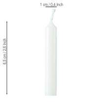 Article Bougies poupée 10 mm Bougies Wiedemann blanches 65/10 50 pièces
