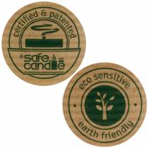 Article Bougie pilier PURE Nature, bougie naturelle durable à base de stéarine et de cire de colza 90/70mm