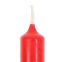 Article Bougies pyramidales rouges 24 pcs