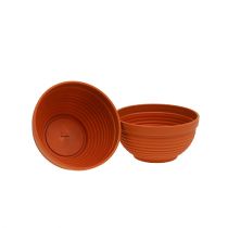 Article Bol R en plastique terre cuite Ø15cm, 10 pièces