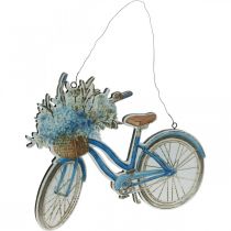 Article Enseigne déco bois bicyclette été enseigne déco à accrocher bleu, blanc 31 × 25cm