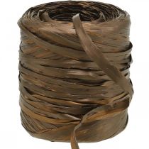 Ruban raphia marron bicolore ruban cadeau ruban déco 200m