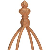 Article Obélisque en métal aspect rouille 69/86 cm Lot de 2