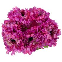 Article Fleur de renoncule artificielle, réplique détaillée pour la décoration du salon et du bureau, 55 cm, lot de 6