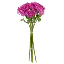 Article Fleur de renoncule artificielle, réplique détaillée pour la décoration du salon et du bureau, 55 cm, lot de 6