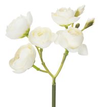 Article Bouquet de renoncules artificielles, décoration florale printanière longue durée, 32 cm, 5 pièces