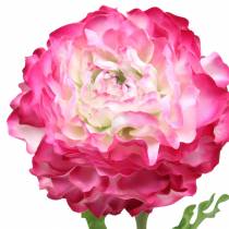 Article Renoncule rose artificiel 48cm