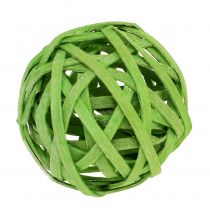 Boule de rotin vert printanier Ø 4 cm 12 p.