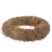 Article Couronne en matériau naturel, couronne décorative naturelle pour projets de bricolage, 35 cm