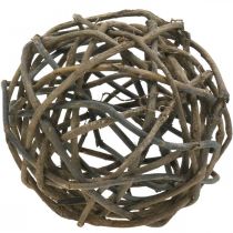 Article Boule déco vigne naturel foncé Ø25cm
