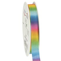 Article Ruban arc-en-ciel, ruban décoratif, ruban cadeau, 15 mm, 18 m