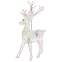 Article Décorations de Noël en forme de rennes en acrylique, 14 cm, lot de 4