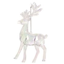 Article Décorations de Noël en forme de rennes en acrylique, 14 cm, lot de 4