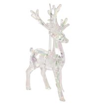 Article Décorations de Noël en forme de rennes en acrylique, 14 cm, lot de 4