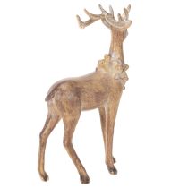 Article Figurine décorative de cerf à bois, à poser, décoration de Noël, 28 cm