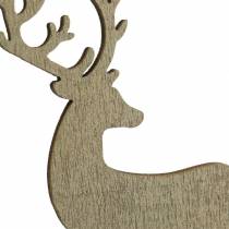 Article Bouchon décoratif cerf doré, marron, vert assorti 8cm 18 pcs