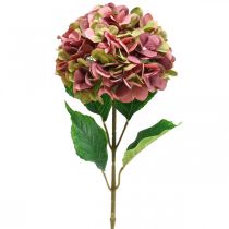 Article Hortensia artificiel rose, Bordeaux fleur artificielle grand 80cm