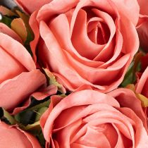 Article Bouquet de 12 roses artificielles à longue tige (62 cm).