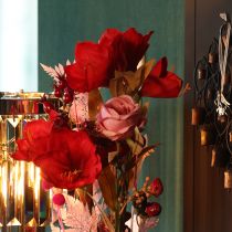 Article Bouquet de 12 roses artificielles à longue tige (62 cm).