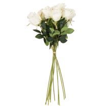 Article Roses artificielles à longue tige, pour vase, 62 cm, lot de 12