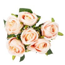 Article Bouquet de roses artificielles pour une décoration intérieure élégante et les occasions festives, 44 cm, 6 pièces