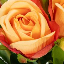 Article Composition de roses artificielles, un élément intemporel qui sublimera tout intérieur avec élégance, 44 cm, 6 pièces