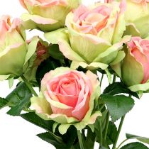 Article Rosier artificiel vert, rose 55cm