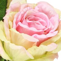 Article Rosier artificiel vert, rose 55cm