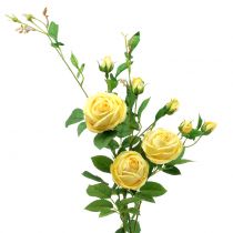 Article Branche de rose jaune 100cm