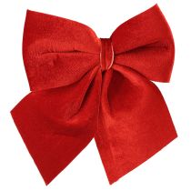 Article Nœud cadeau en velours rouge 20 × 25 cm rouge clair 2 pièces