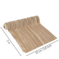 Article Chemin de table en ruban de velours froissé 25 cm x 2 m