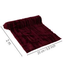 Article Chemin de table décoratif en ruban de velours et loisirs créatifs, 25 cm x 2 m