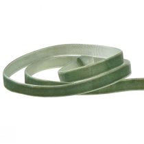 Article Ruban de velours ruban cadeau ruban décoratif vert B10mm 20m