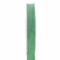 Article Ruban velours vert 15mm 7m