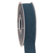Article Ruban de velours bleu, ruban cadeau décoratif, 25 mm, 7 m