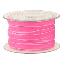 Article Ruban velours Ruban déco Ruban cadeau Rose 10mm 20m