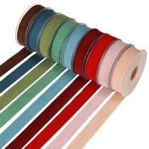 Article Ruban cadeau en velours 25 mm 7 m Couleurs variées